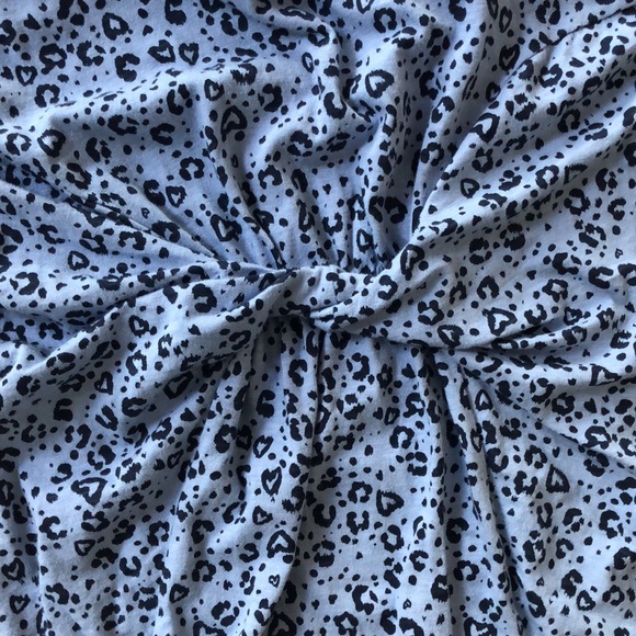 Aerie Blue Leopard Print Dress | S - Picture 2 of 5